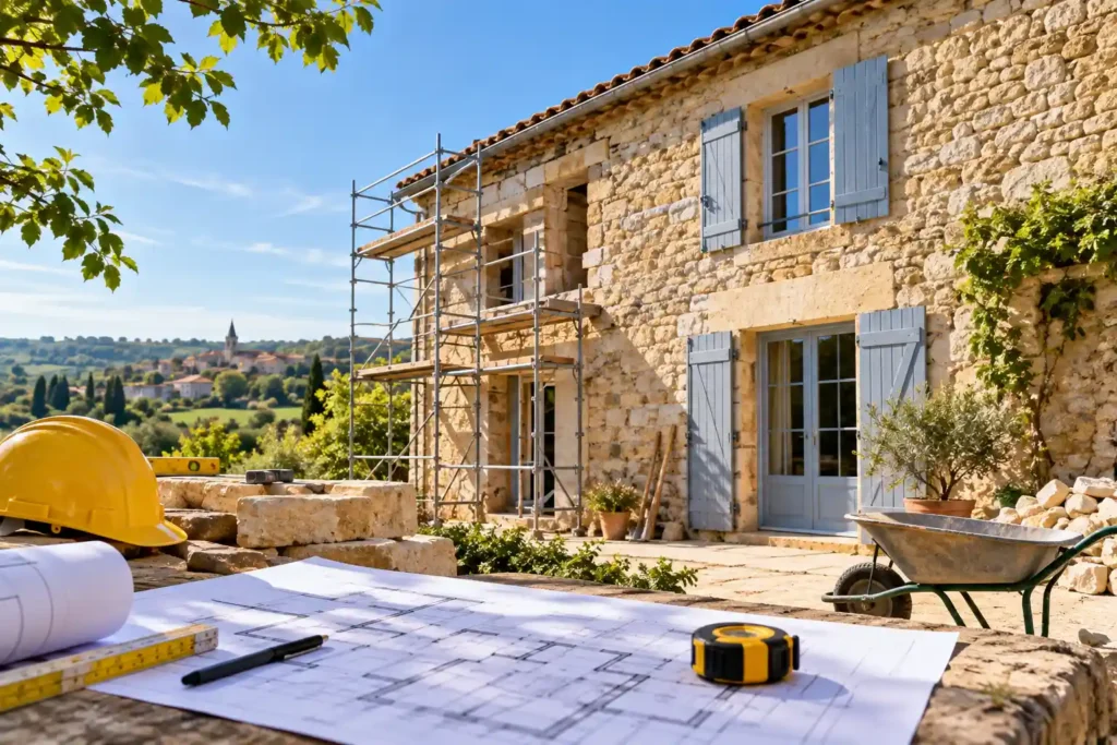 Rénover une maison en pierre dans le Sud-Ouest : quelles précautions prendre ? Les maisons en pierre font partie du patrimoine architectural du Sud-Ouest. Des bâtisses rurales du Gers aux maisons de village du Tarn, en passant par les anciennes fermes du Lot ou les demeures traditionnelles de Dordogne, ces constructions témoignent de savoir-faire locaux et de techniques anciennes. Leur rénovation attire des propriétaires désireux de préserver leur caractère tout en améliorant le confort intérieur. Rénovation d’une maison en pierre rurale